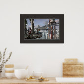 De wolken zullen spoedig tegen (30x20") rollen poster (Keuken)