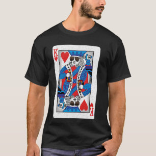 De wolkenkoning van de harten - Grappig pokernacht T-shirt