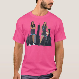 De wolkenkrabbers van Chicago zijn Kamilla Cardoso T-shirt