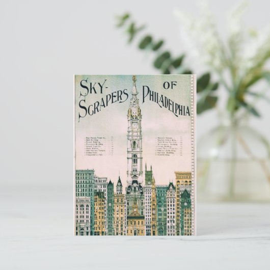 De wolkenkrabbers van Philadelphia Briefkaart (Staand voorkant)