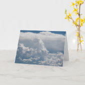 De wolkenuitzicht van de cumulus van hemel kaart (Gele Bloem)