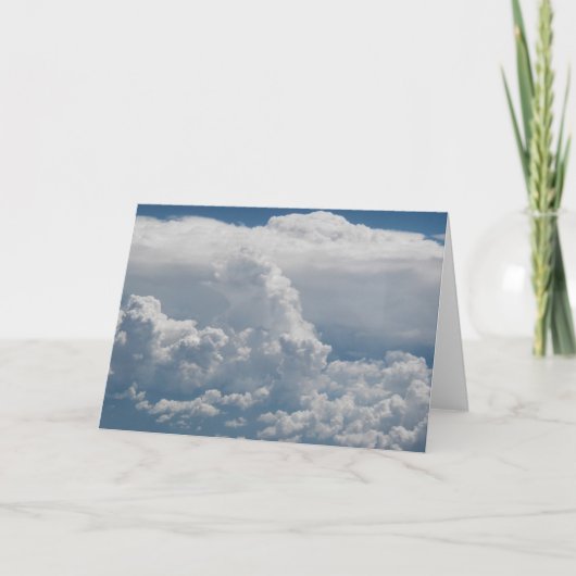 De wolkenuitzicht van de cumulus van hemel kaart (Voorkant)