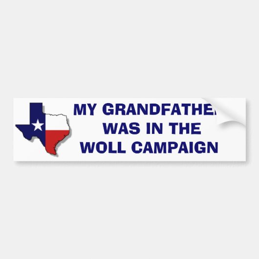 DE WOLL CAMPAIGN BUMPERSTICKER (Voorkant)