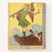 De wollige arcana tarotkaarthond in nood notitieboek (Achterkant)