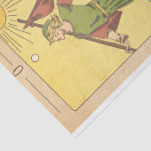 De wollige arcana tarotkaarthond in nood tissuepapier (Detail)