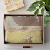 De wollige arcana tarotkaarthond in nood tissuepapier (Geschenk)