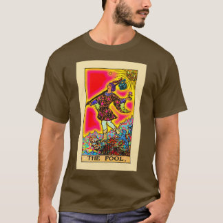De wolpsychedelische tarot in regenboog t-shirt