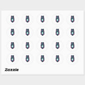De Wolven lopen met de Wolven Ronde Sticker (Vel)
