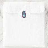 De Wolven lopen met de Wolven Ronde Sticker (Tas)