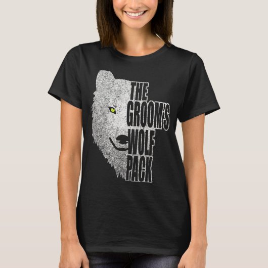 De Wolvenroedelijn van de Bruidegom! Afscheidscere T-shirt (Voorkant)