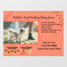 De Woman Dog Walking Sitting Service aanpassen