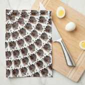 De Wombat Whirl: Een spiraal van verwondering, Theedoek (Quarter Fold)