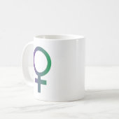 De WOMEN HISTORIE MAAND beker Koffiemok (Voorkant links)