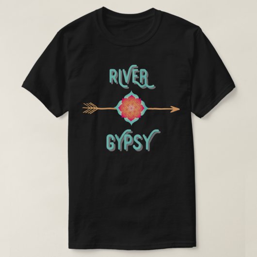 De Womens Gypsy, de Boho Arrow Women's Summer Fun T-shirt (Design voorkant)