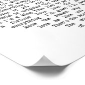 De wonder van je hartzong lyrische wandkunst poster (Hoek)