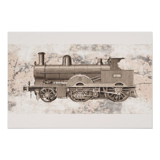 De wonderbaarlijke tijdperk van stoomlocomotie perfect poster (Voorkant)