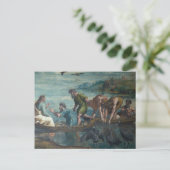 De wonderbaarlijke vangst van vis briefkaart (Staand voorkant)