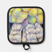 De wonderen van de natte markt. pannenlap (Voorkant)