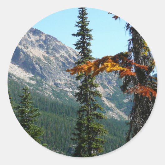 De wonderen van de natuur ronde sticker (Voorkant)