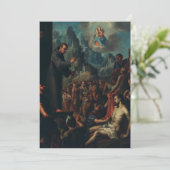 De wonderen van Saint Salvador van Horta Feestdagenkaart (Staand voorkant)