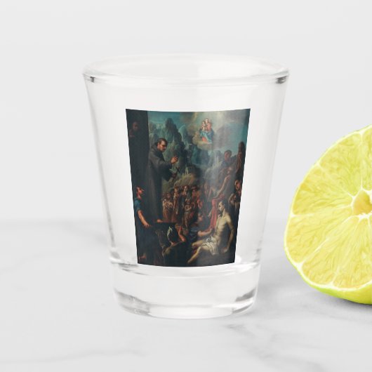 De wonderen van Saint Salvador van Horta Shot Glas (Voorkant)