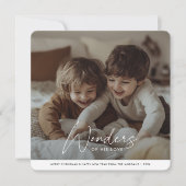 De wonderen van zijn liefde voor kerst feestdagenkaart (Voorkant)