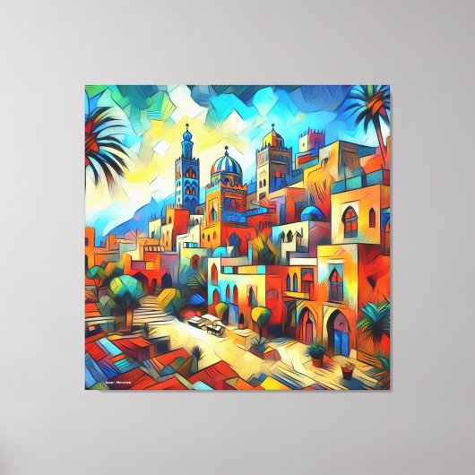 De wonderen van Zuid-Marokko: Assa Canvas Afdruk (Voorkant)