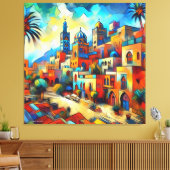 De wonderen van Zuid-Marokko: Assa Canvas Afdruk (Insitu (Woonkamer))