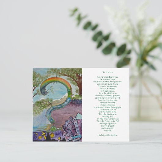 De Wonderer - door Ruth Calder Murphy - Briefkaart (Staand voorkant)
