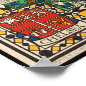 De Wonderground-kaart van de stad Londen Poster (Hoek)