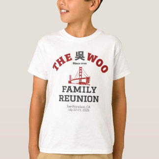 De Woo Family Reunion Kinder T T-shirt