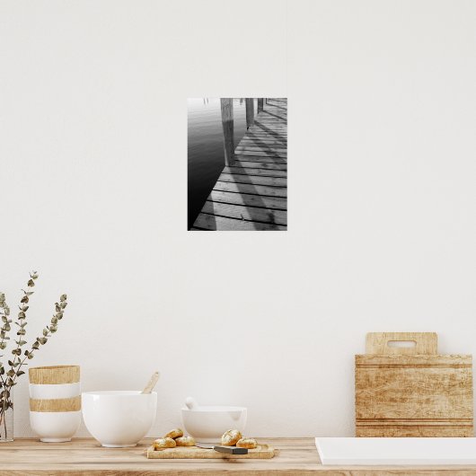 De Wooden Boat Dock Poster (Keuken)