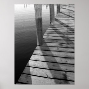 De Wooden Boat Dock Poster