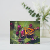 De Woodland Skipper vlinder Feestdagenkaart (Staand voorkant)
