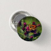 De Woodland Skipper vlinder Ronde Button 3,2 Cm (Voorkant /achterkant)