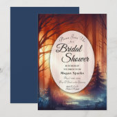 De Woodland Spell van Herfst Vrijgezellenfeest Kaart (Voorkant / Achterkant)