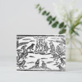 De Woody Choristers of de vogelharmonie Briefkaart (Staand voorkant)