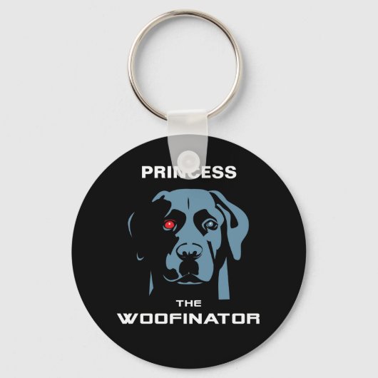 De Woofinator Labrador Sleutelhanger (Voorkant)
