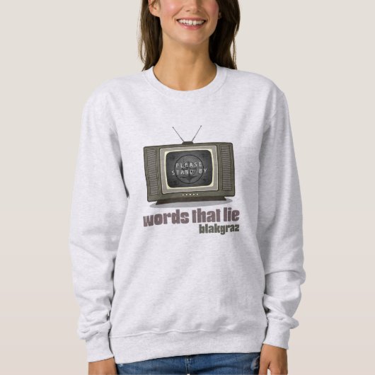 De woorden die als Blakgraz Vrouwen Sweatshirt (Voorkant)