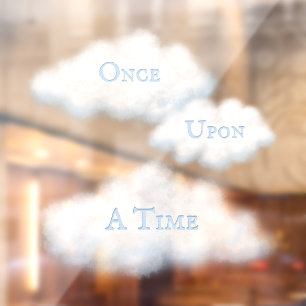 De Woorden van de douane op het Zuivere Witte Klok Raamsticker