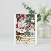 De Woorden van de Kalligrafie van Doll van de Feestdagenkaart (Staand voorkant)