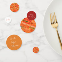 De woorden van de Thanksgiving vallen Kleuren