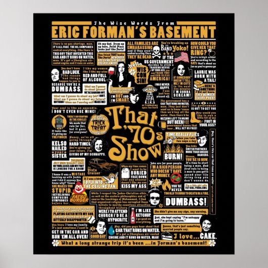 De woorden van Eric Formans Basement Poster (Voorkant)