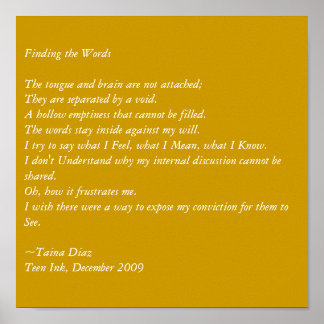 De woorden vinden poster