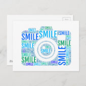 De woordkunst van de camera, de glimlach van het t briefkaart (Voorkant / Achterkant)