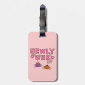 De Woordspelingen van de Woensdag van de Spinnen Bagagelabel (Achterkant verticaal)