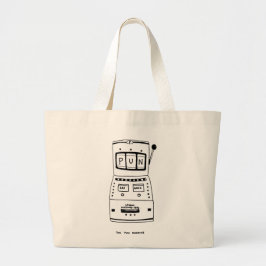 De woordspelmachine grote tote bag
