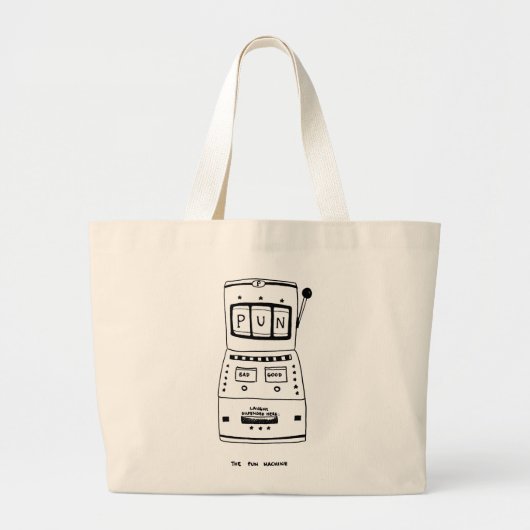 De woordspelmachine grote tote bag (Voorkant)