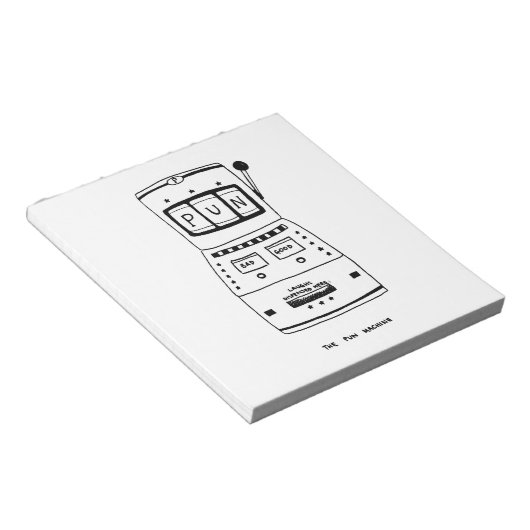 De woordspelmachine notitieblok (Schuin)