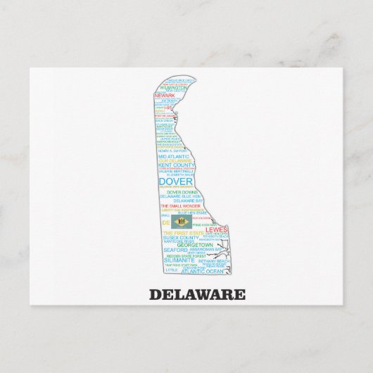 DE WOORDSTAAT BRIEFKAART (Voorkant)